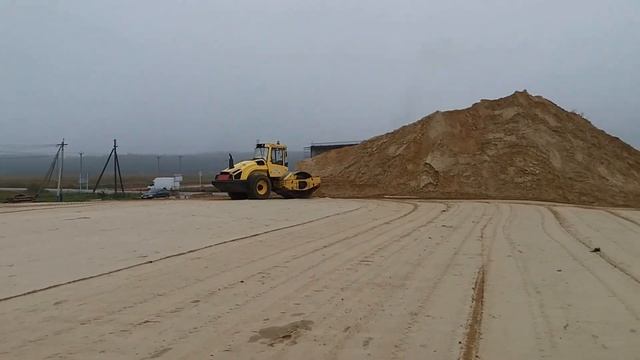 Уплотнение земляного полотна