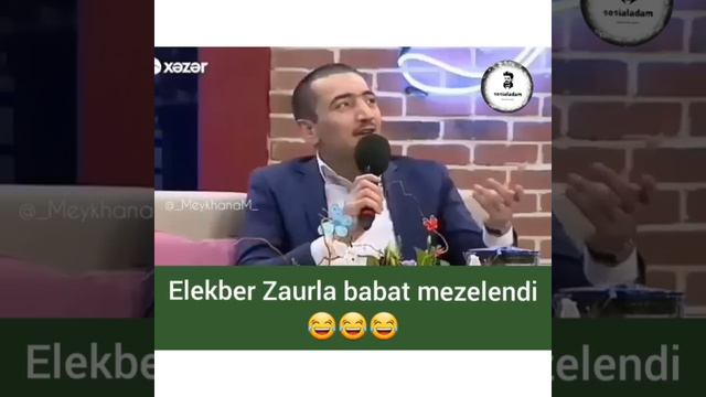 Elekber Yasamallı Zaur Kamalla mezelenir смотреть онлайн