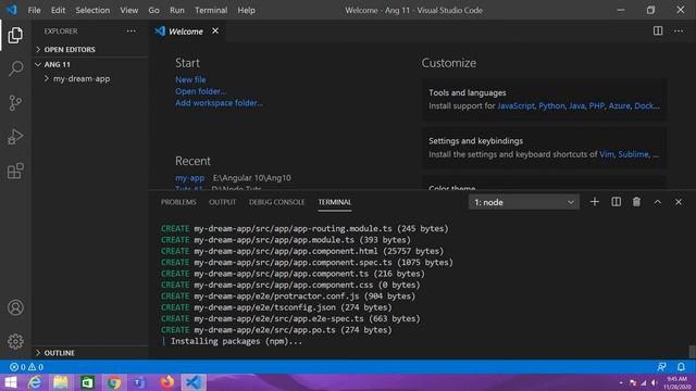 ? Angular 11 Tutorial - Installation || Installing Angular CLI || Ujjwal Technical Tips смотреть онлайн