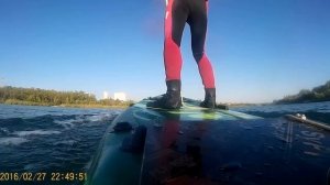 На сап-борде с мотором