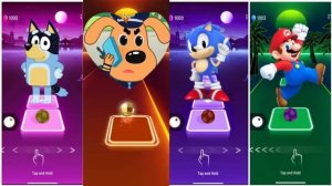 Bluey Bingo ? Sheriff Labrador ? Sonic ? Super Mario ? Who Is Best?