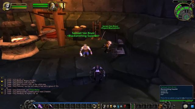 Undercity Blacksmithing Trainer location - WoW Classic