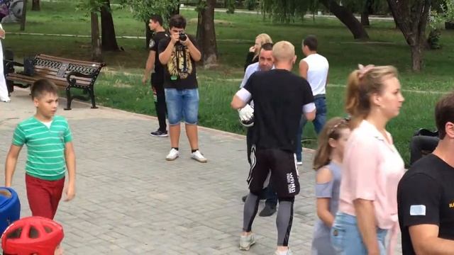 День молодежи 2018, Симферополь, кикбоксинг, работа на лапах, Лупашко и Григоренко смотреть онлайн
