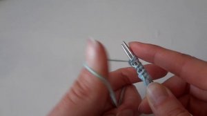 Двойной Итальянский набор петель с дополнительной нитью. Часть 1