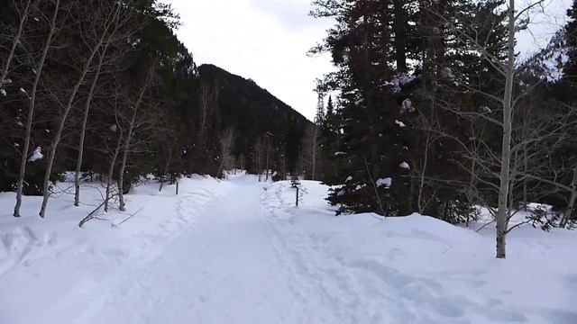 Америка. Прогулка в горах. Снежные горы Юты. смотреть онлайн