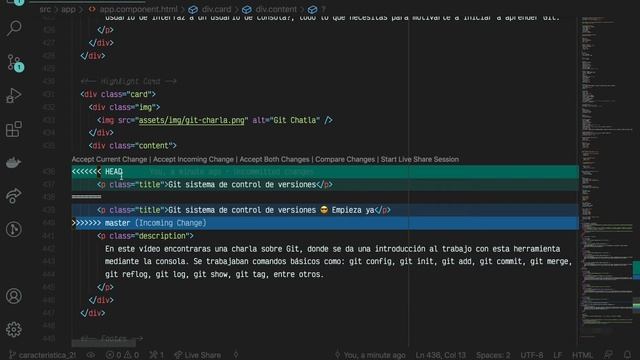 1.3 Cómo solucionar conflictos en Git ? Mira el BONUS ? смотреть онлайн