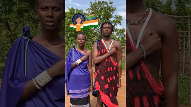 Tanzania Kili Paul and Neema sing the National anthem to celebrate India's 73rd Republic Day🇮🇳🇮🇳🇮🇳🇮