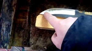 95х18 вогнутые спуски на наждаке без приспособ