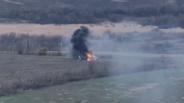 Русские войска сбили украинский вертолёт