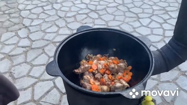 Учусь готовить с Петровичем в казане «Картофель тушёный с мясом или Думляма» смотреть онлайн