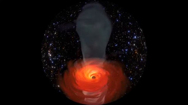 Galaxy view of black hole, supermassive Galaxy Messier 87, смотреть онлайн