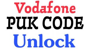 (Vi) Vodafone Puk Code Unlock