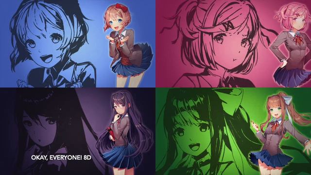 8D | Okay, Everyone! | Doki Doki Literature Club смотреть онлайн