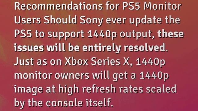 Will PS5 eventually support 1440p? смотреть онлайн