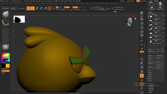 Zbrush Red Angry Birds смотреть онлайн
