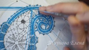 Сувенир "Огурец" (парная зашивка 2) #кружевныеуроки #кружево #сувенир #ElenaTiunova
