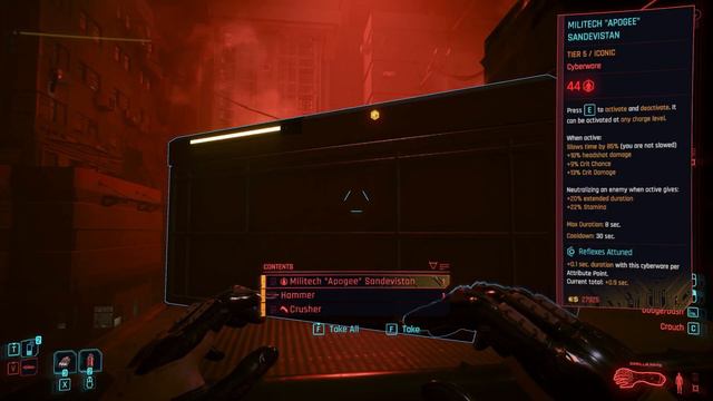 FREE Militech Apogee Sandevistan Location???