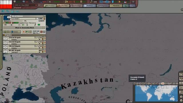 Zagrajmy w Hearts of Iron 3 MW beta 4 Polska #04 - Moskwa jest nasza. смотреть онлайн