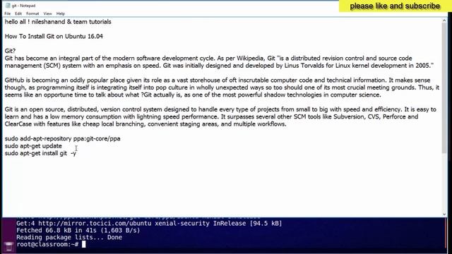 How To Install Git on Ubuntu 16 смотреть онлайн