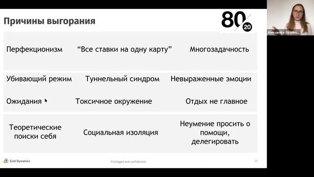 Escaping burnout I webinar [RUS] смотреть онлайн