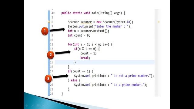 How to check whether a given number is prime number through a Java program ?. смотреть онлайн