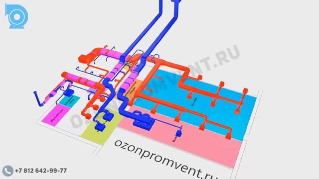 № 10 Система вентиляции Пиццерии. Кухня, горячий цех, зал. смотреть онлайн