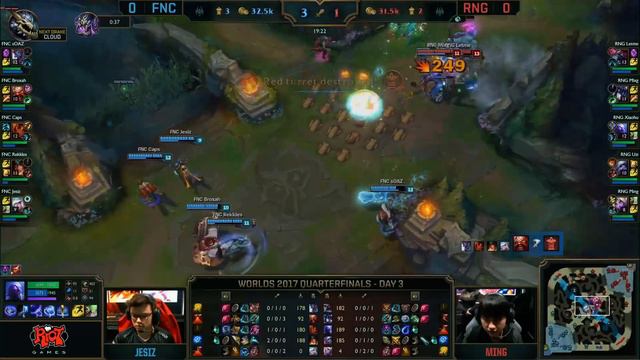 FNC vs RNG WC2017 14 финала игра 1