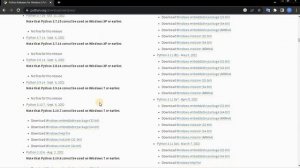 Download Python for Windows 7 32 bit operating system