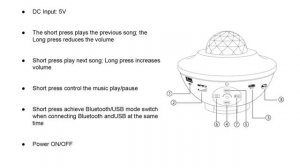BL-XK01 Music Starry Projector User Manual: Remote Control App & Bluetooth Pairing | KAPEBOW