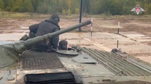 Подготовка мобилизованных на полигоне в Московской области