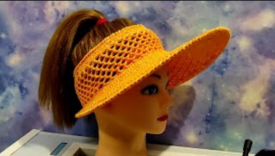 КОЗЫРЕК ОТ СОЛНЦА КРЮЧКОМ. Козырек для начинающих, подробный М.К. (720p).mp4 смотреть онлайн