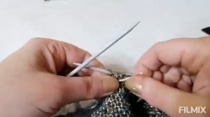 МК подробный для начинающих Самая лёгкая повязка на голову с ушками спицами