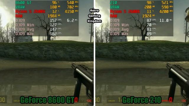 GeForce 8600 GT vs GeForce 210 Test In 9 Games (No FPS Drop - Capture Card)