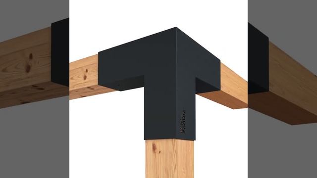 Крепёж-коннектор угловой TRIO для сборки беседки из бруса смотреть онлайн