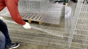 Декоративные заборы из сетки и камня