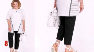 модный брючный костюм для полных  ?Одежда Притти