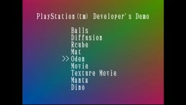 PlayStation Developer's Demo Disc CD - Gameplay Tech-Demos (PS1)