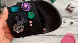 Цветы из пайеток | вышивка пайетками | sequin embroidery | sequin flower