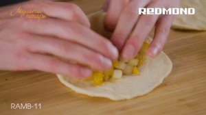 Мультипекарь, сменная панель RAMB-11, вкусные пирожки с фруктами, рецепт для мультипекаря REDMOND