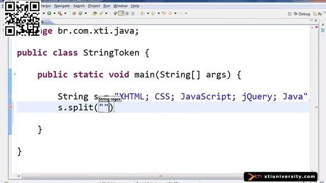 Universidade XTI JAVA 059 String, split, Tokens e Del смотреть онлайн