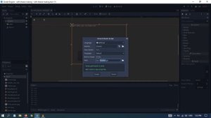 godot button click label hide