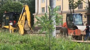 Маленькие экскаваторы.