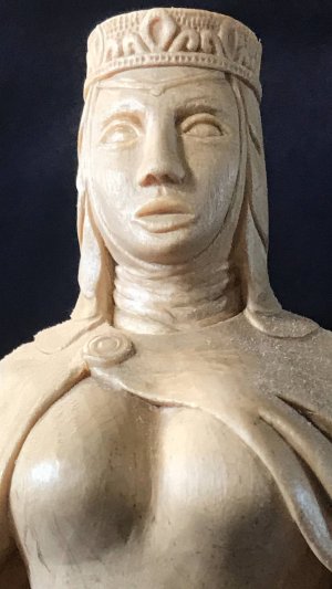 Вырезаю шахматного ФЕРЗЯ 3 часть (королева) резьба по дереву