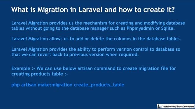 #5 Laravel Interview Questions | Laravel Interview Questions/Answers | Laravel Migration Questions