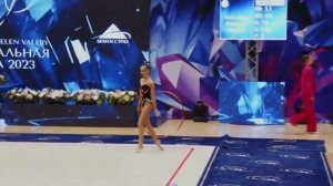 Maria Borisova's performance with a ball and a hoop at the 2nd CIS Games