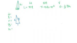 Pyramids, cylinders, spheres and cones