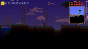 Самый быстрый лифт! TERRARIA