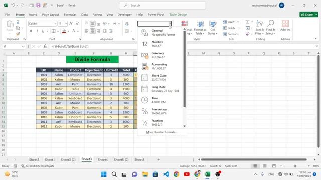 All Basic Functions in Excel || Basic Formulas of Excel