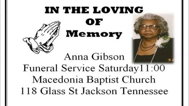 Robert Gibson Sr. Anna Gibson Jackson Tennessee смотреть онлайн