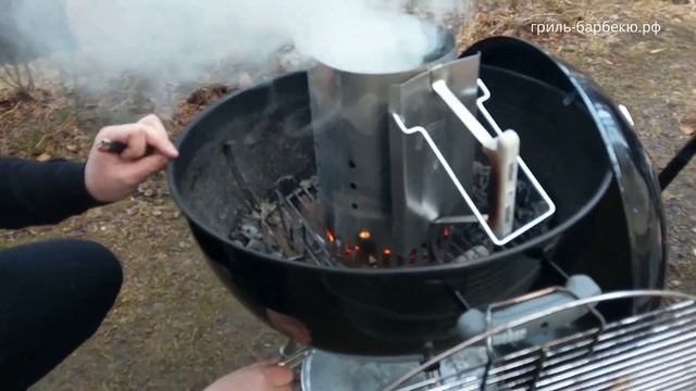 Как разжечь уголь в стартере с помощью газеты смотреть онлайн